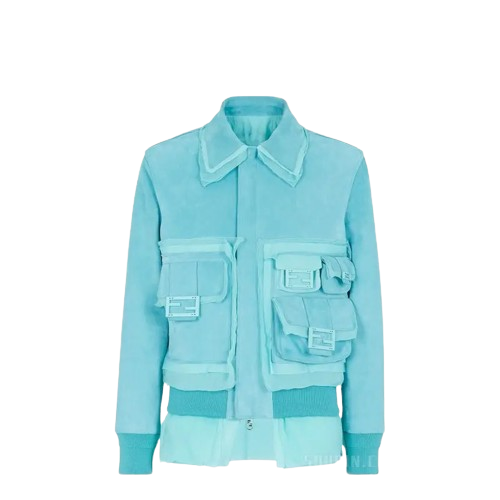 Veste FENDI Blue Défilés