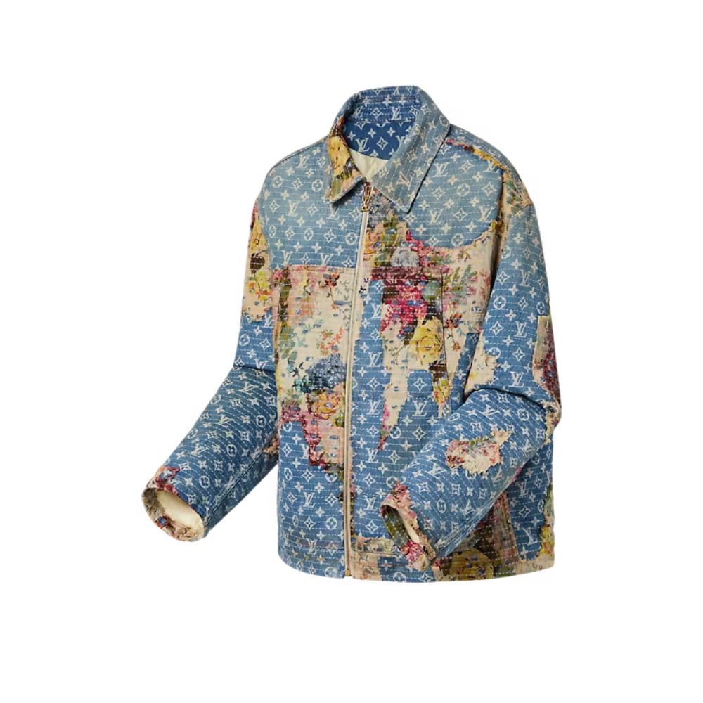 Denim Jacket Destroyed Workwear Denim  | Louis Vuitton