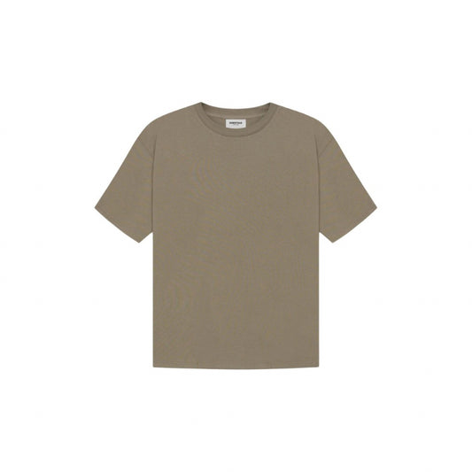 Tee ESSENTIALS Taupe Logo back