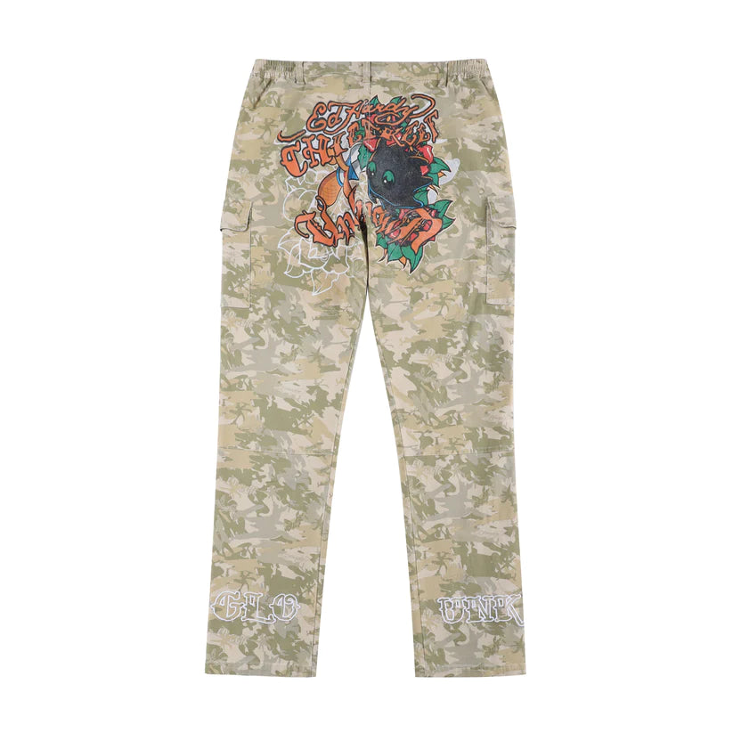 Cargo Pants UNKNOWN x ED HARDY x CHIEF KEEF Camo