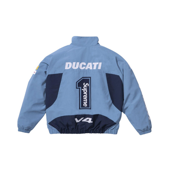 Jacket White Blue | Supreme x Ducati