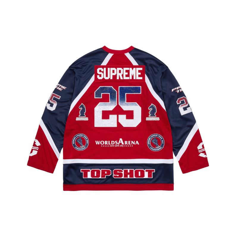 Jersey Rhinestone Hockey blue  | Supreme