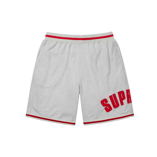 Mesh Shorts Baseball Grey Red | Supreme