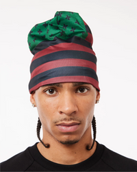 Beanie Big Skull Panafrican Flag | ABELA023, view 3
