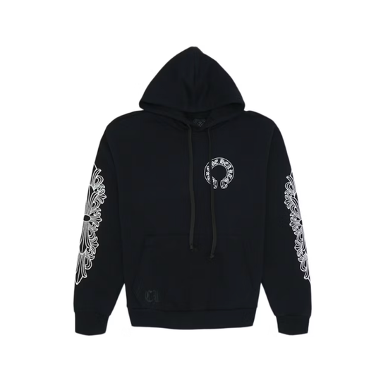 Hoodie Floral Horseshoe Pullover | Chrome Hearts