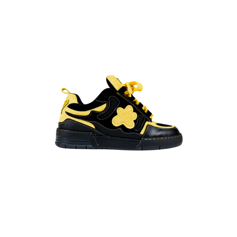 Sneakers Black Yellow Motor  | Flower Instinct