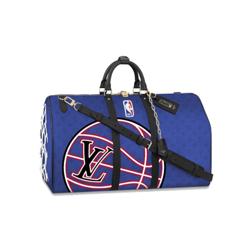 Louis Vuitton x NBA Keepall 55 Bandoulière Bleu