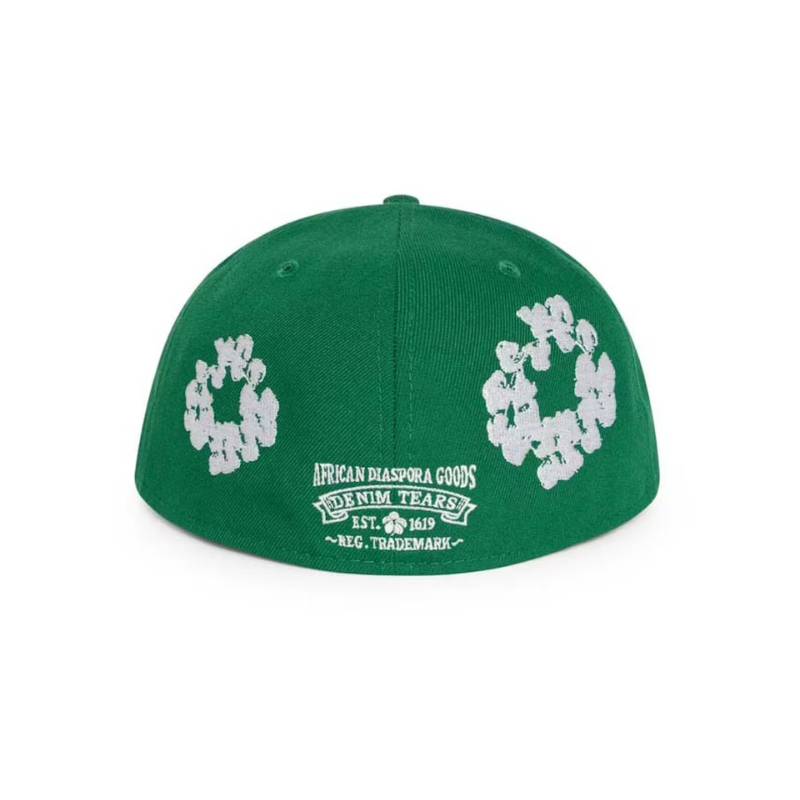 Cap Green Denim Tears New Era Couronne de Coton 59/50