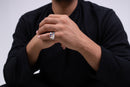 Bague Sept Saphirs - Bague en argent | Pacret Studio