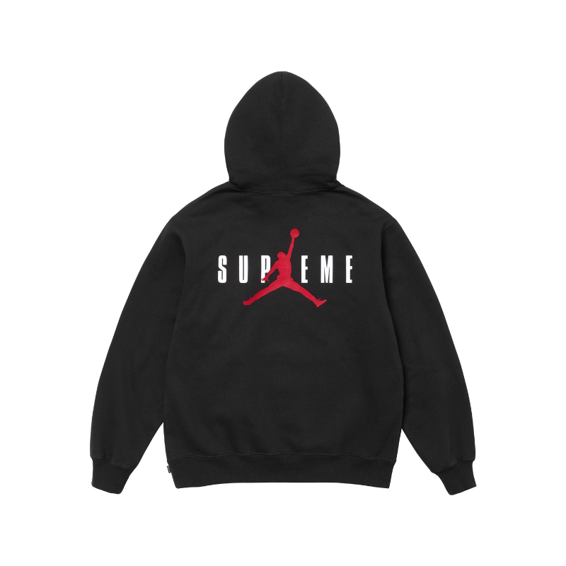 Hoodie SUPREME X Jordan Black