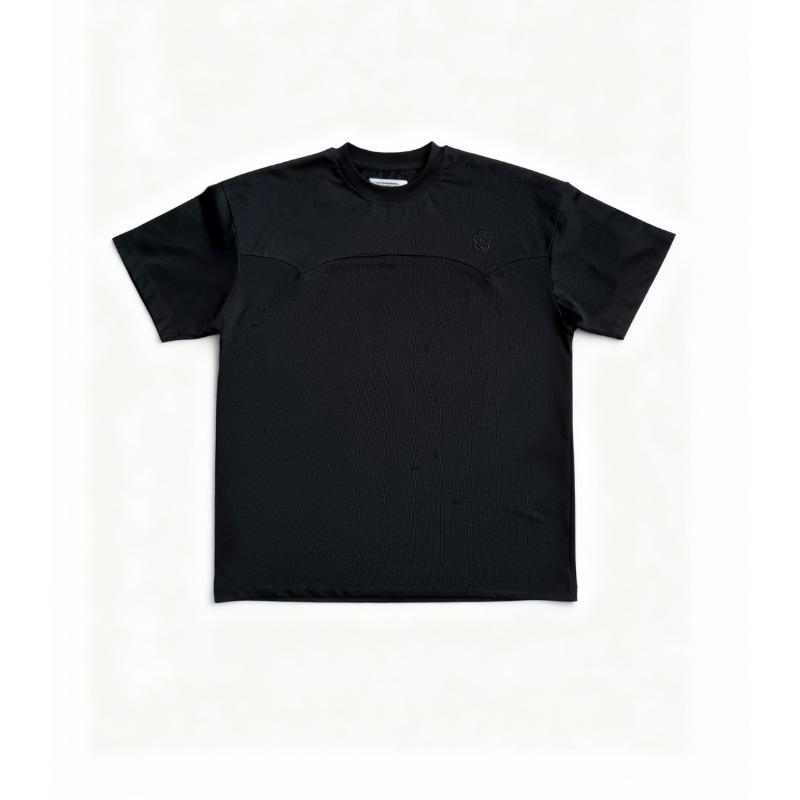 T-shirt Double Stitched Black | Maison Guava