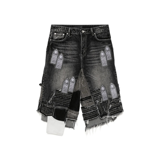Shorts Patched Arch Blowout Vintage Grey  | WhoDecidesWar