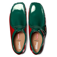 Low-top Patent Red | Supreme x Clarks Wallabee