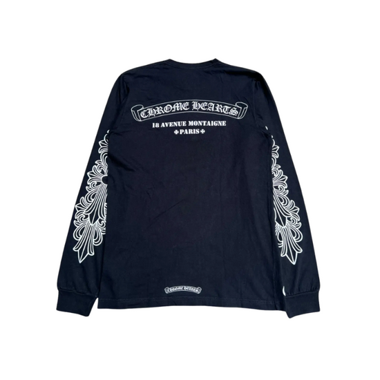 Longsleeve Black Paris Montaigne | Chrome Hearts