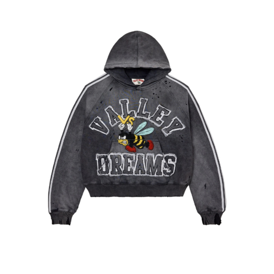Hoodie Bee Grey | Vale Lives