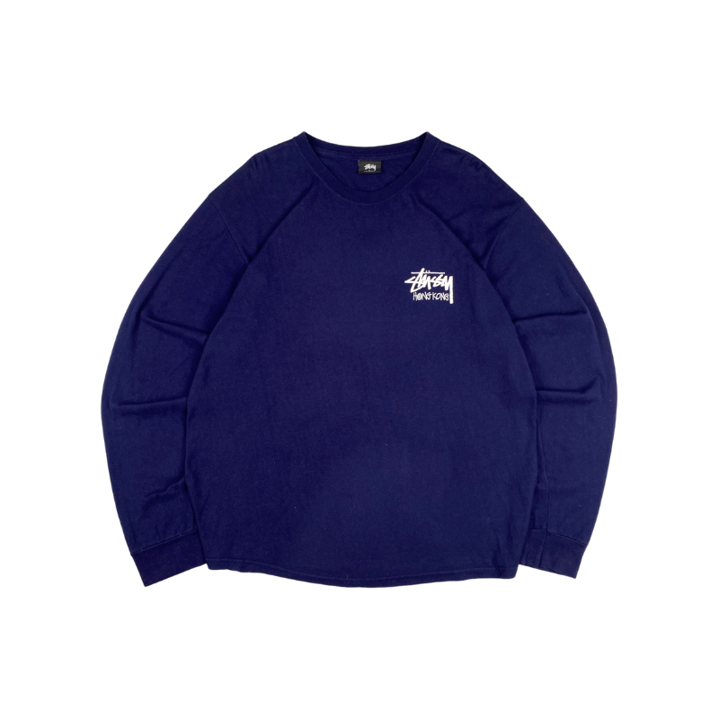 Longsleeve Navy Hong Kong | Stussy