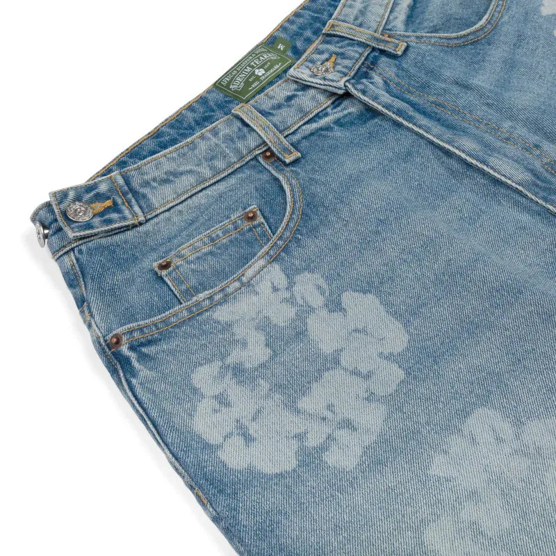 Denim Shorts Laser Wreath  | Denim Tears