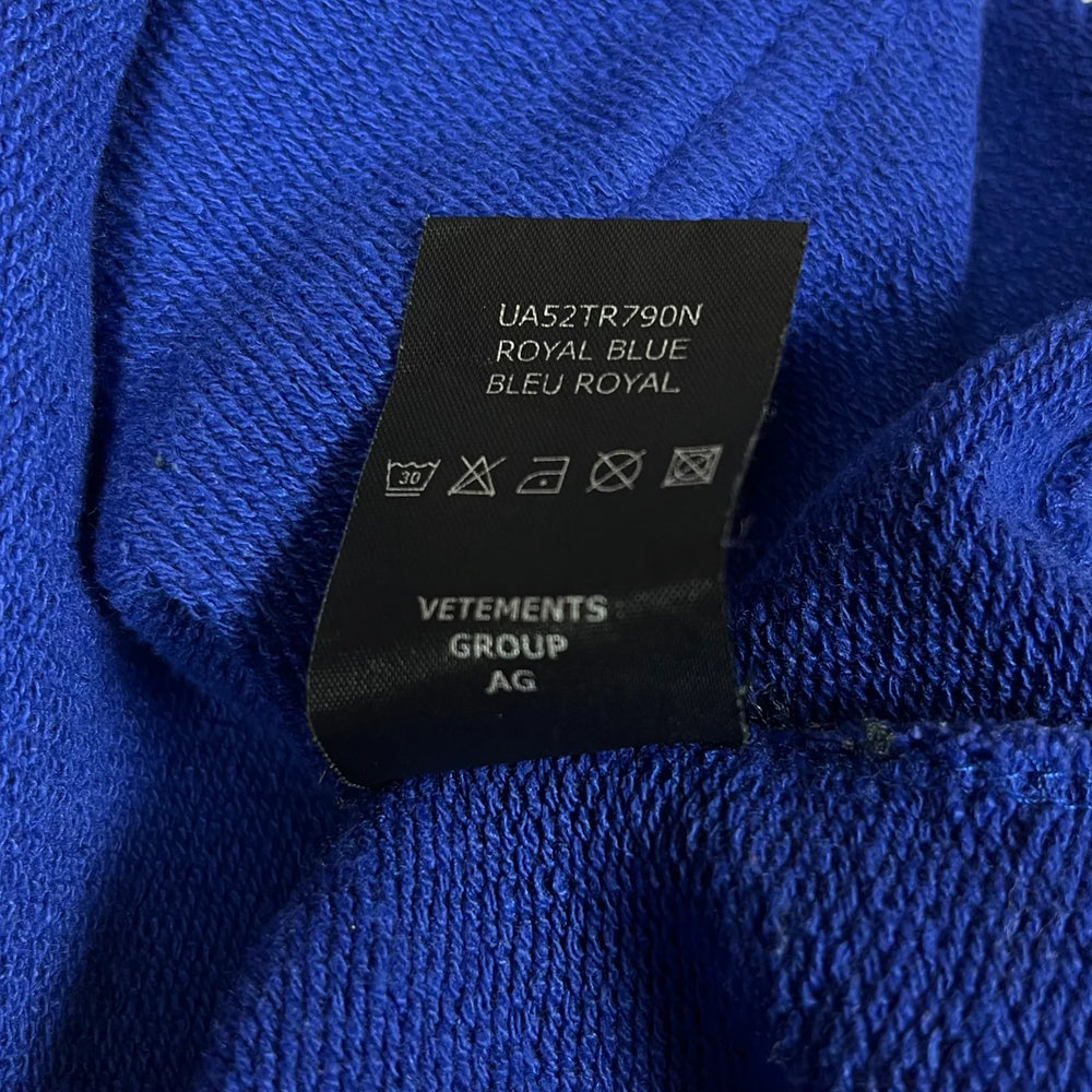 Hoodie  Blue Dolphins Heart Logo | Vetements