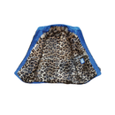 Leather Jacket Leonpardine Blue | Malgré Lui