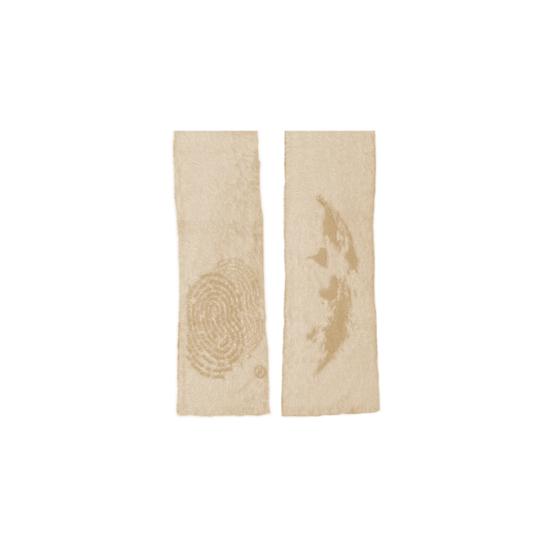 Knitwear Mohair Scarf - Cream | Pierre Bassene