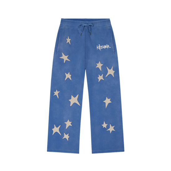 Joggers Stars Patchwork Blue  | KidSuper