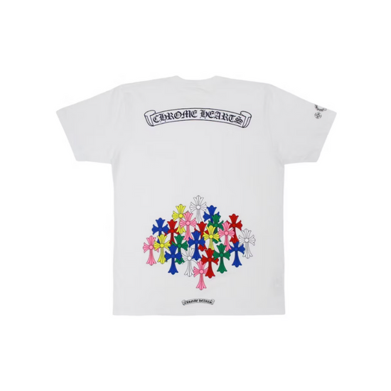 T-shirt White Cemetery Multicolor (Used) | Chrome Hearts