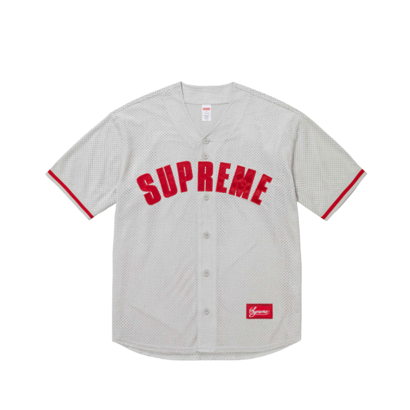 Baseball Jersey Supreme Grey