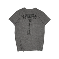 T-shirt Grey V Neck Stars Logo | Chrome Hearts