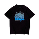 T-shirt Vintage Black Ghetto Heroes | Stussy