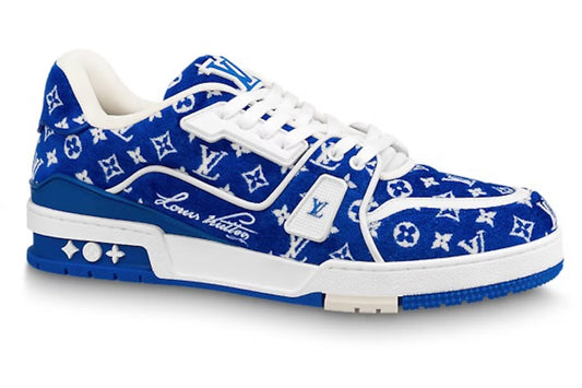 Sneaker LOUIS VUITTON Trainer Bleu Monogram Textile