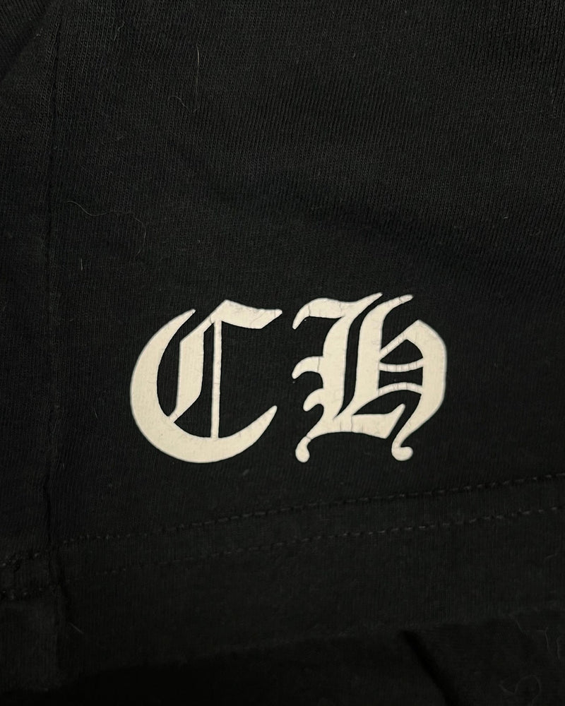 T-shirt Black Tonal Dagger Logo | Chrome Hearts