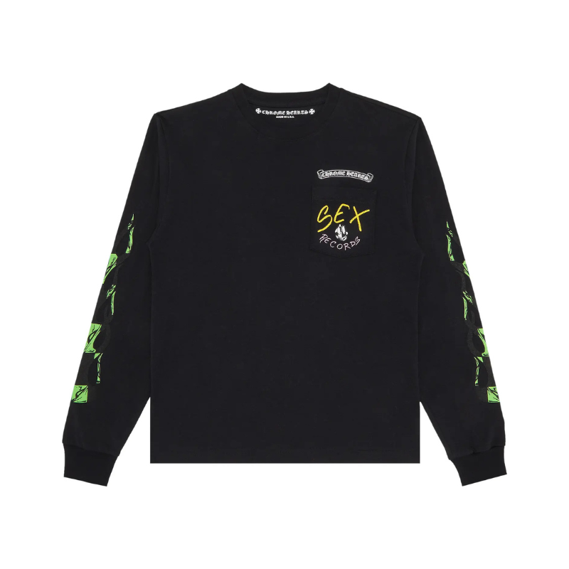 Longsleeve x Matty Boy Sex Records Flame Long-Sleeve 'Black' | Chrome Hearts