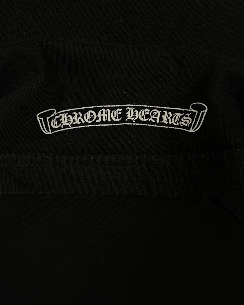 Chrome Hearts Black Spellout Logo Tee Vintage