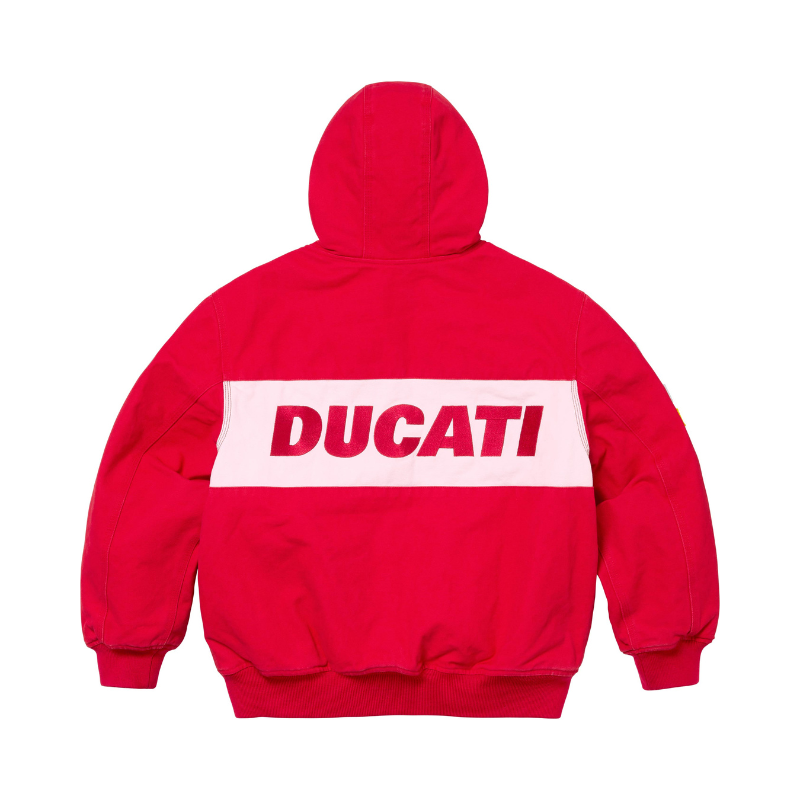 Supreme Ducati Hooded Racing Jacket Red