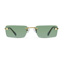 Sunglasses Laila Gold Green "LA-GOLDGREEN" | MELLER