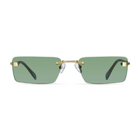 Sunglasses Laila Gold Green "LA-GOLDGREEN" | MELLER