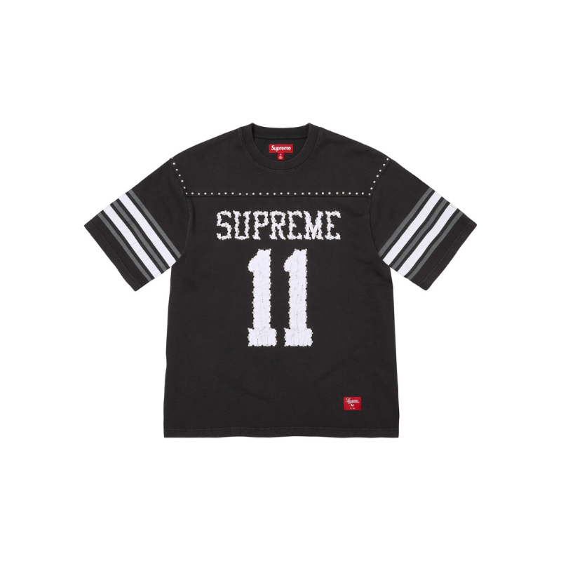 T-shirt Studded Football Black | Supreme