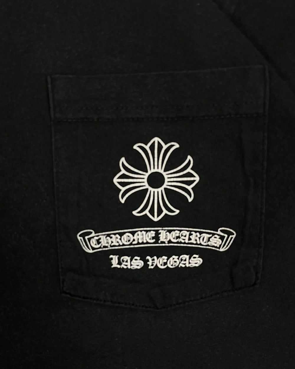 Chrome Hearts Black Las Vegas Logo Tee