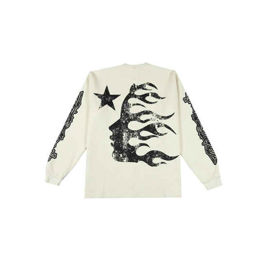 Longsleeve Waffle White | Hellstar