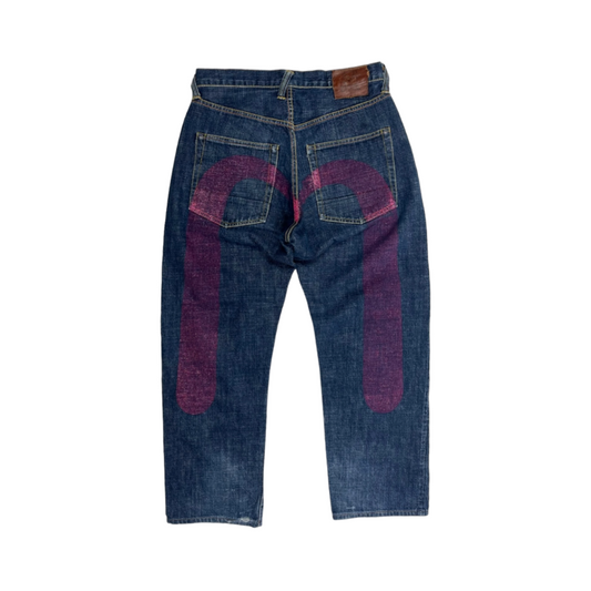 Denim Jeans EVISU Diacock Purple Logo