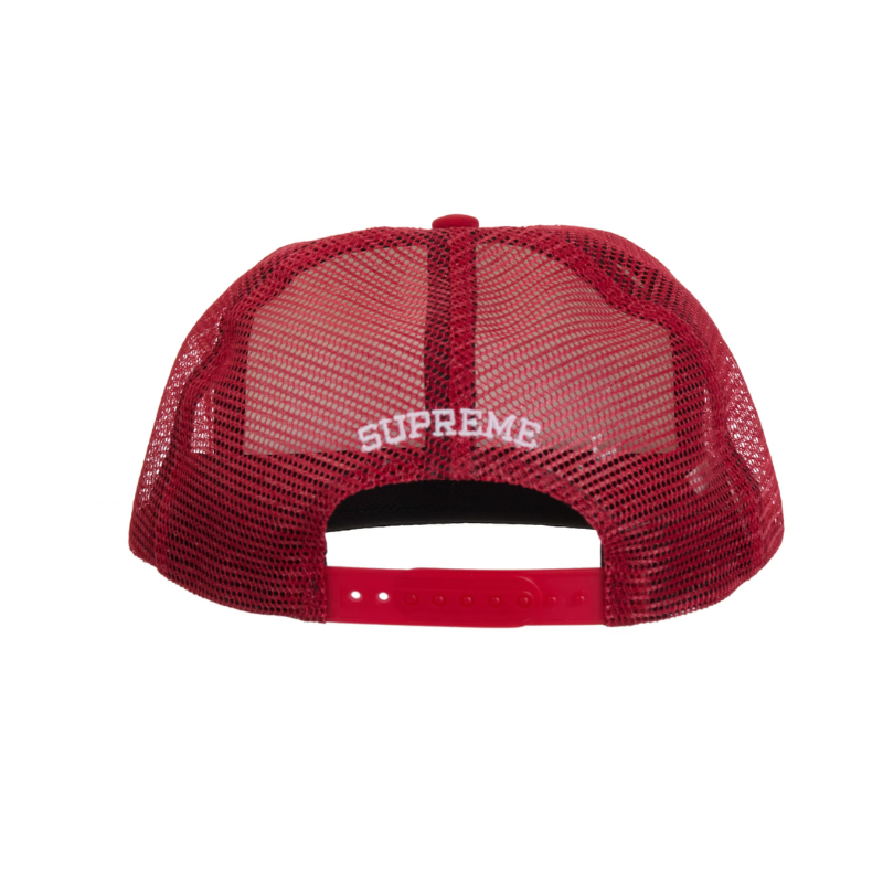 Casquette à dos en maille dégradée à 5 panneaux « Rouge » | Supreme