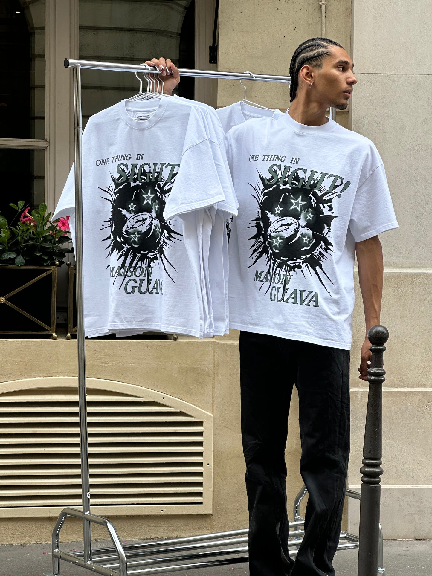 T-shirt MAISON GUAVA 'Maison De La Goyave' White