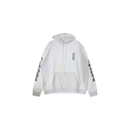 Hoodie Vertical Logo White  | Chrome Hearts