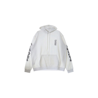 Hoodie Vertical Logo White  | Chrome Hearts
