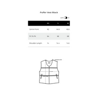 Puffer Cropped Black | Perplex