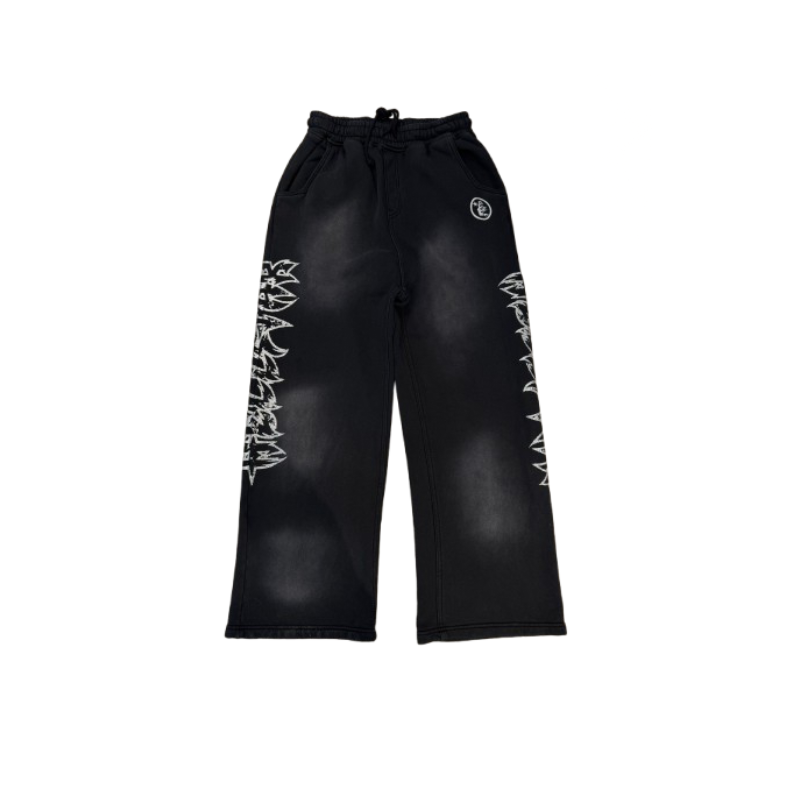 Joggers Stars Shine Graffiti Grey | Hellstar