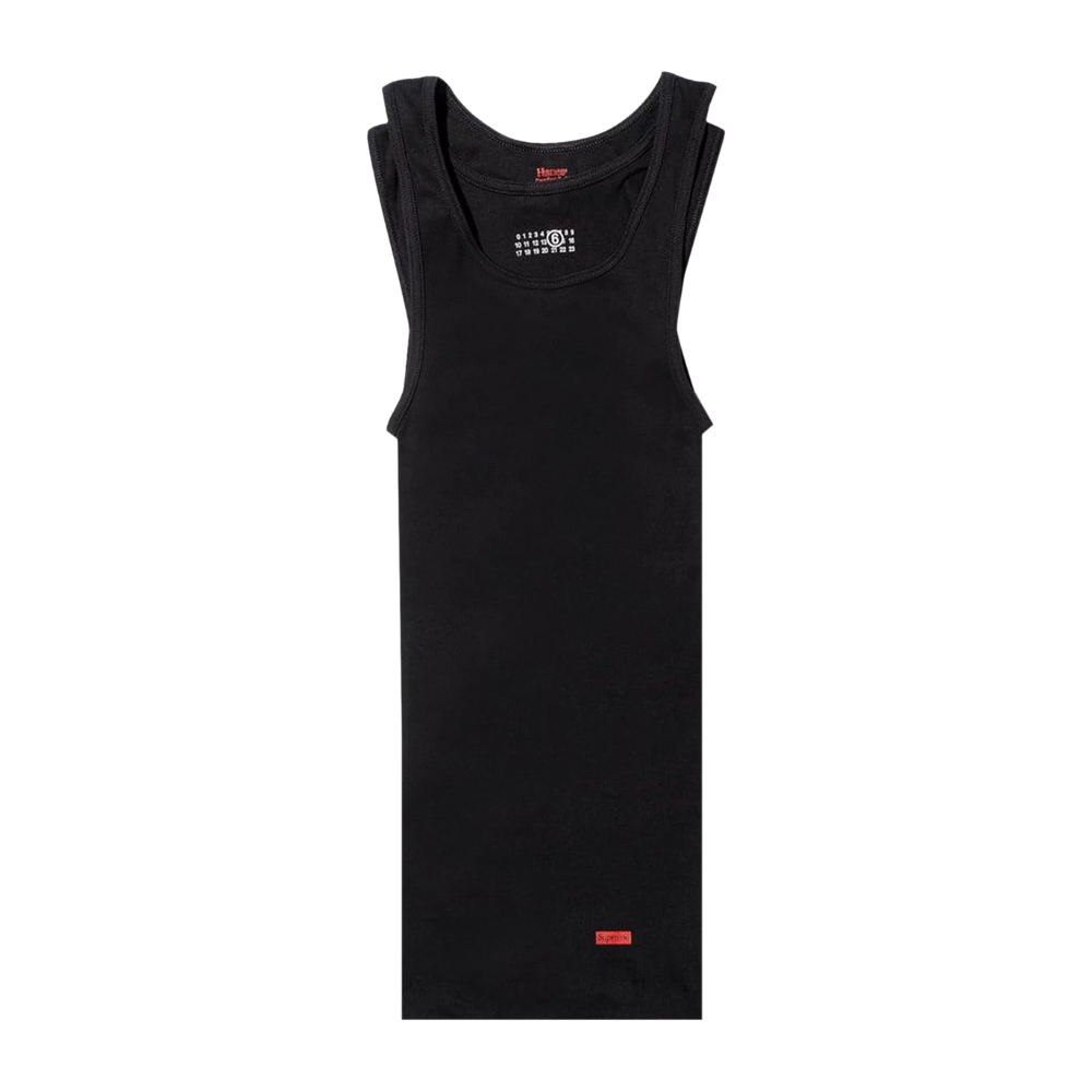 Supreme x MM6 Maison Margiela Tagless Tank Top (1 Pack) 'Black'