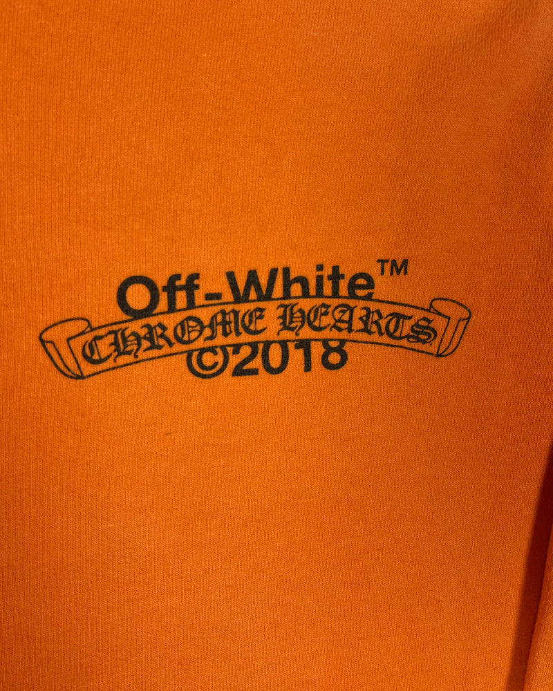 Chrome Hearts x Off-White Orange Hoodie Vintage