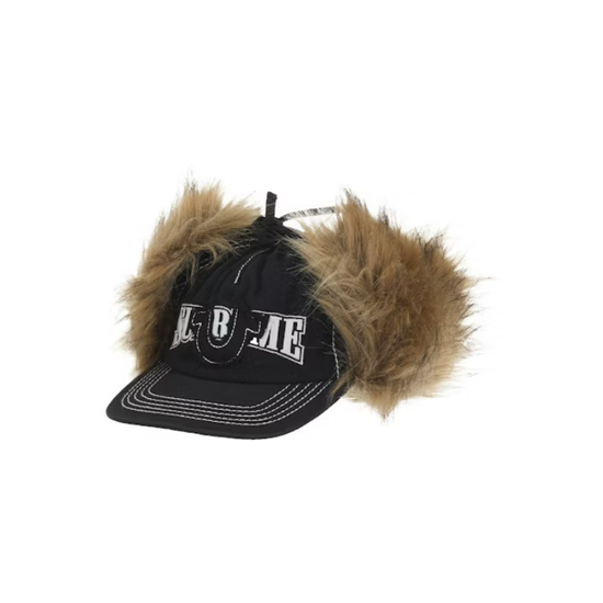 Cap Earflap 5-Panel Black | Supreme x True Religion