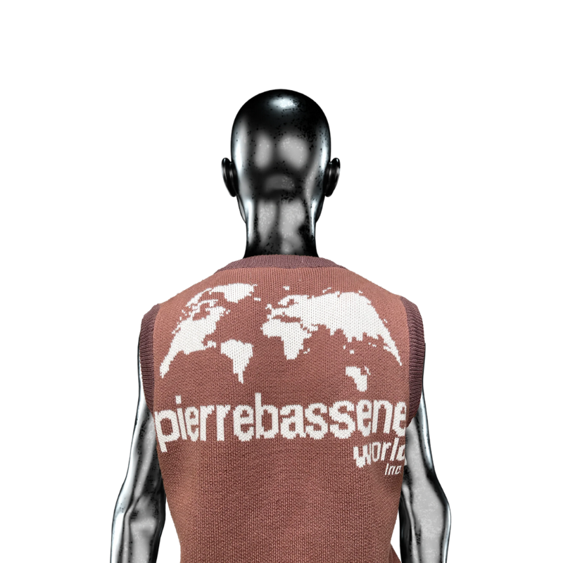 Knitwear Vest Chocolate℗  | Pierre Bassene